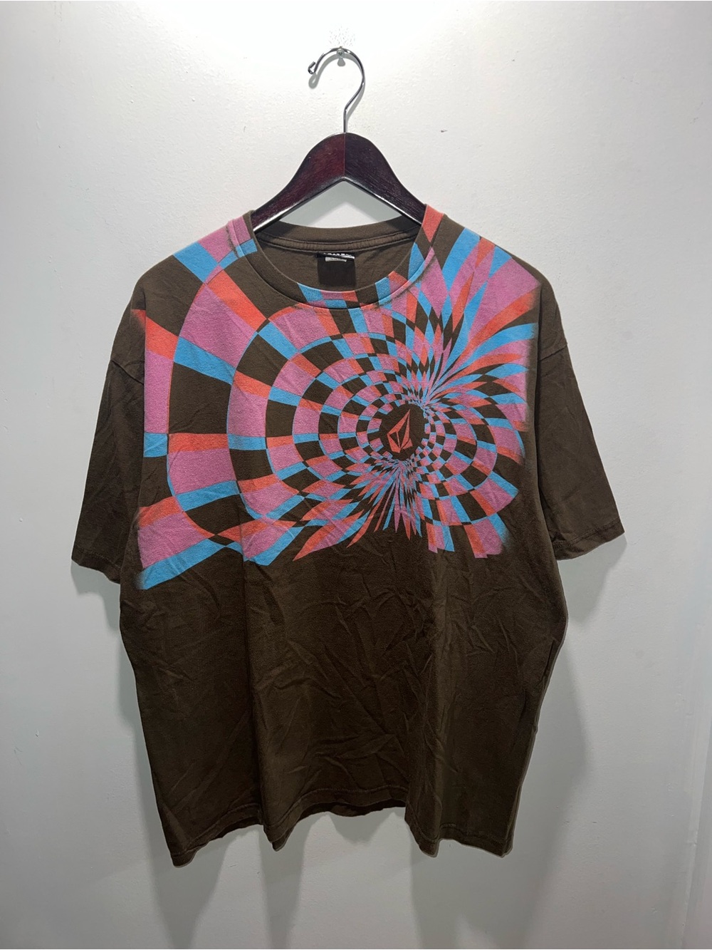 👕🌶 Y2K Volcom "Checkered Blast" Skateboard T-Shirt